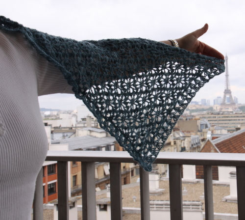 Crochet Stole, Eiffel Tower