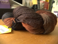 The yarn, in skein
