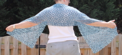 crochet stole -- back