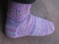 very
                  pink socks