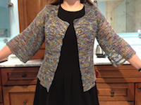 Filet Crochet cardi