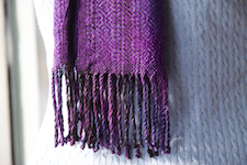 third scarf,
fringe