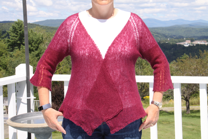 Burgundy cashmere cardi