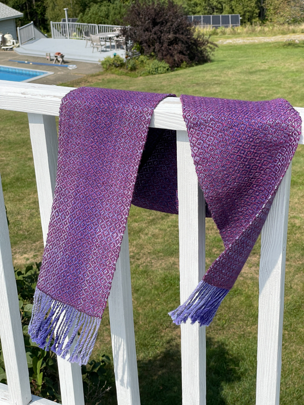 Gradient twill scarf